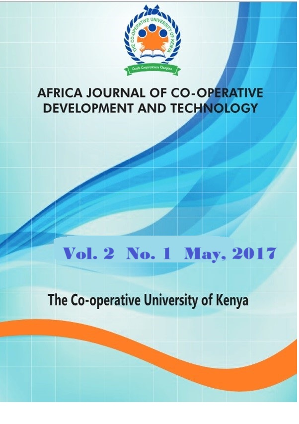 AFRICAN JOURNAL OF CO-OPERATIVE DEVELOPMENT AND TECHNOLOGY (AJCDT)